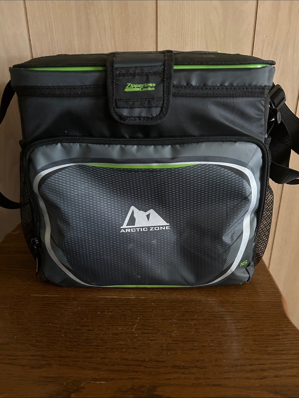 Arctic Zone Gray and Green Insulated Cooler Tote